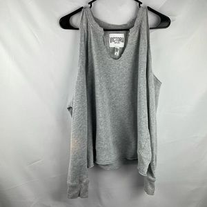 Victoria Sport Gray cold shoulder sweatshirt